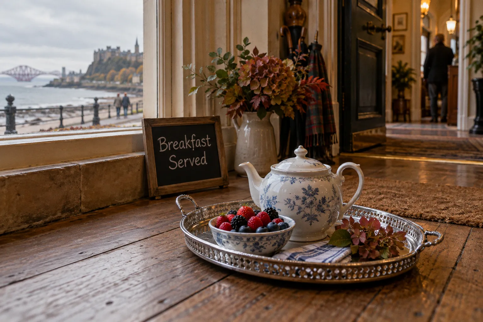 Breakfast service models for independent coastal guest houses