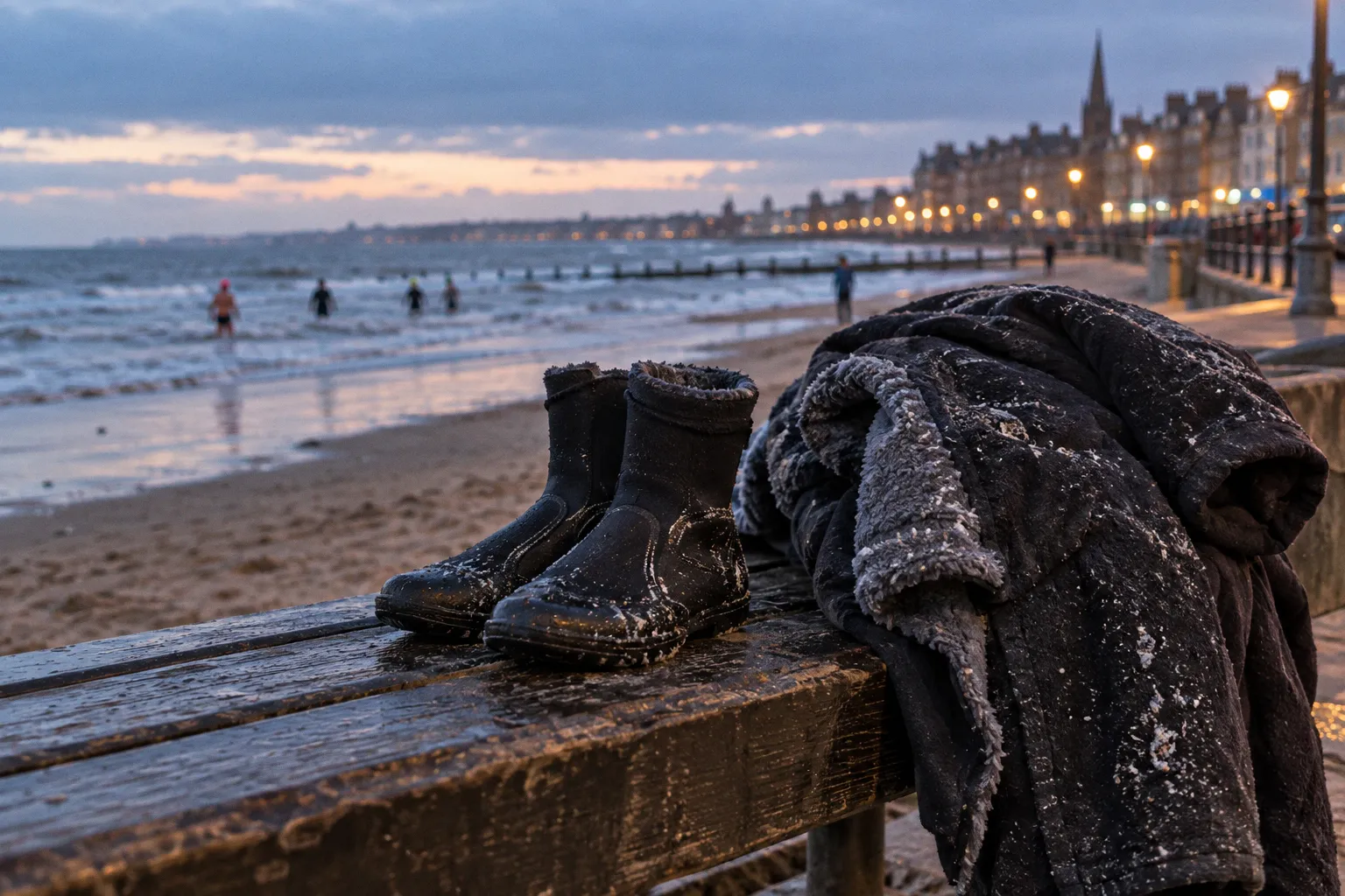 Winter Wild Swimming in Portobello: Skins or Wetsuit?